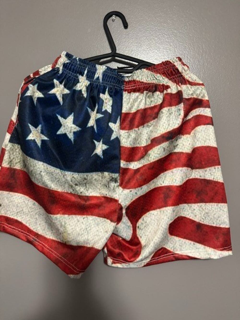 Corrupted Creative Capsule One USA Flag Mesh Shorts LARGE Waist Retail $159